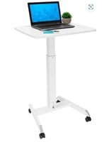 Mount-It Rolling Desk Adjustable Heigh Laptop Cart