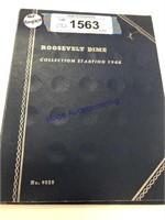 ROOSEVELT DIME BOOK STARTING 1946, NOT COMPLETE