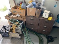(2) File Cabinets, Scale, Drop Cords & Misc