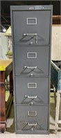 (H) Decker’s 4 Drawer Metal Filing Cabinet 30” x