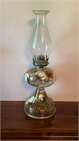 Vintage Oil Kerosene Lamp Hand Painted With