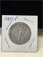 1940 p Walking liberty half dollar