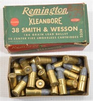 Remington 37 S&W Smokeless Cartridges