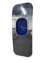Repurposed  Boeing Fuselage Wall Clock Mirror