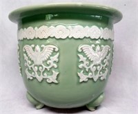 Chinese Celadon Footed Jardiniere