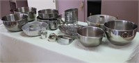 Stainless Steel Mixing Bowls, Other Metal Pans