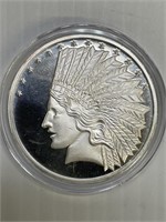 Indian Chief 1 oz  Silver Round