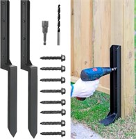Open Box Heavy Duty Fence Post Repair Stakes, Stee