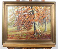 Helen Robinson Fall Landscape Oil Painting