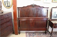 CARVED DOUBLE BED- HAS SOME SCRATCHES