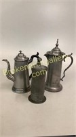 3 Pieces Pewter