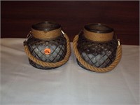 2 Outdoor Candle's in nice Containers