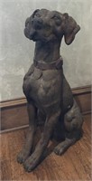 Large Metal Retriever Dog Statue