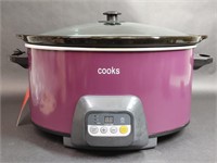 Cooks Purple Three Setting Slow Cooker
