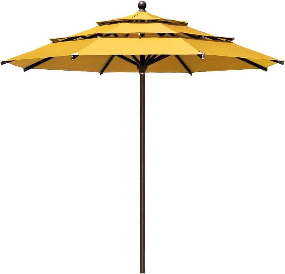 EliteShade 11Ft 3-Tier Umbrella  Sunflower