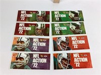 (8) unopened 1972 Sunoco NFL Player stamp