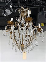 GILT 5 LIGHT CHANDELIER