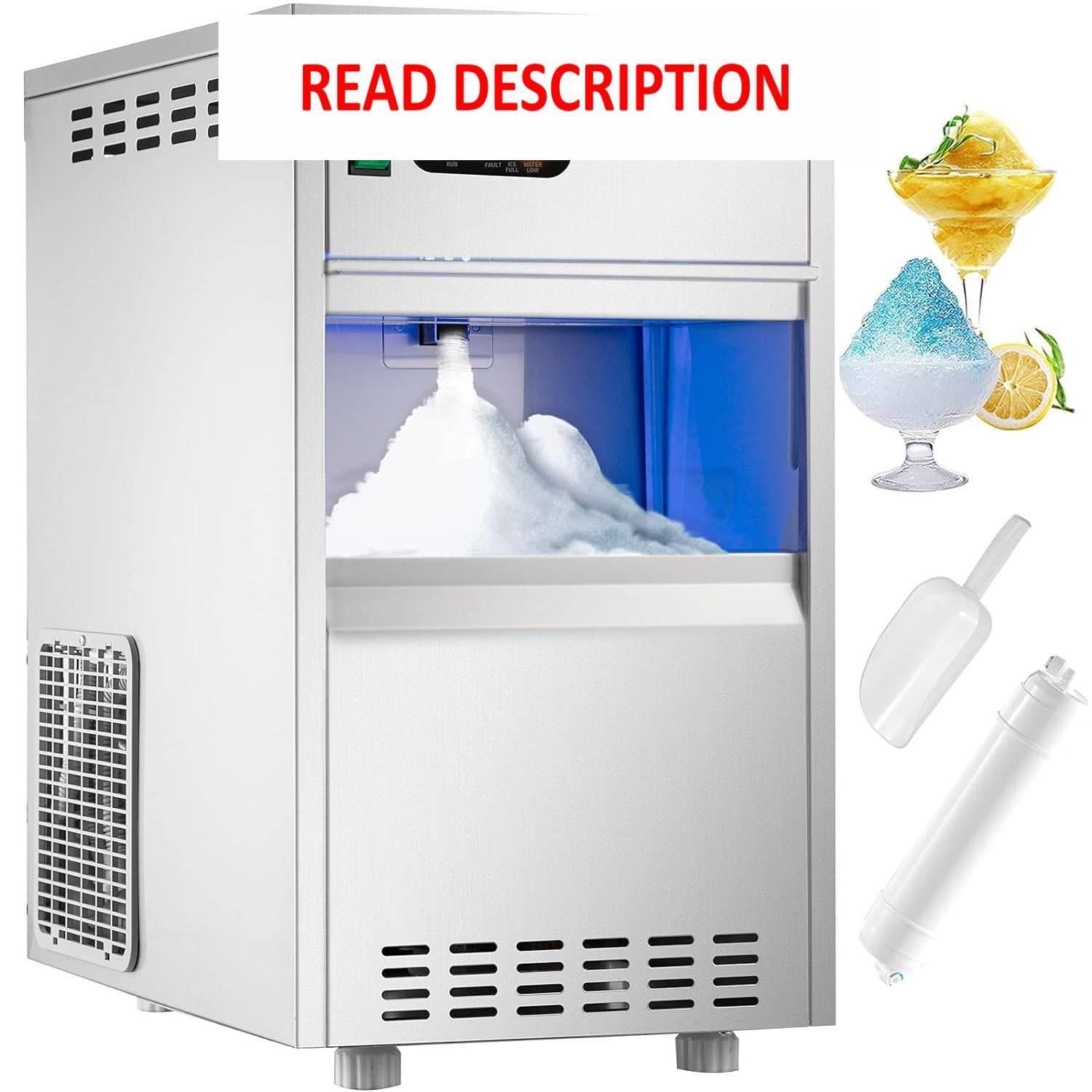 VEVOR 110V Snowflake Ice Maker 44LBS/24H