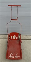 Vintage Sno-Ler Metal Combo Sled & Stroller