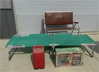 Foldable Camping Cot, Foldable Bench, Coleman