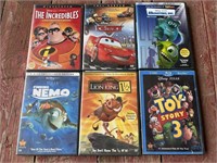 6 Disney DVD movies