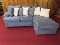 Sectional - 2 Cushion Love Seat w/Lounger Micro