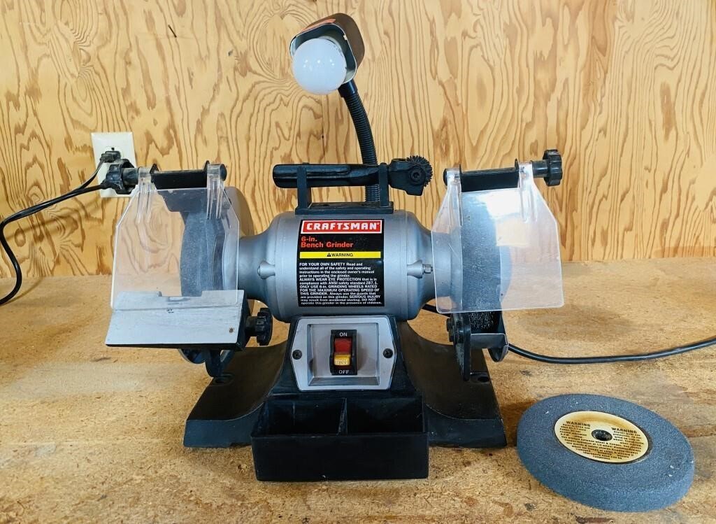 Craftsman 6" Bench Grinder with manual