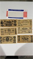 Replicas of confederate currency