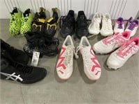 1 LOT ASSORTED CLEATS/ SNEAKERS INCLUDING: (1)