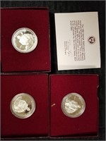 (3) George washington proof halves