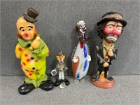 Vintage Clown Lot "damaged"