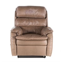 Contemporary leather recliner
