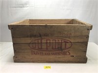 Vintage Dupont Wood Shipping Crate