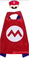 Super Mario Costume Cape & Mask Setx4