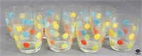 Polka Dot Glassware / 8 pc