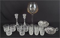 Group of  Assorted Crystal and Pressed Glass
