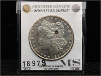 1897 S Signature Series Silver Morgan Dollar