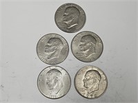 5 Ike Dollar Coins