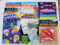 Assorted Puzzle Books, Large Print format x12