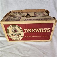 1968 Drewrys 12 Bottle Cardboard Case