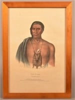 Color Lithograph "Tish-Co-Han, A Delaware Chief".