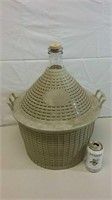 Glass Carboy With Basket