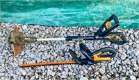 Worx weed eater and hedge trimmer