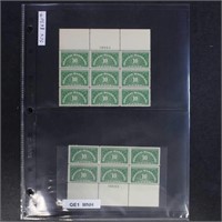 US Stamps #QE1-4Mint NH Plate blocks lot, CV $630