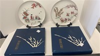 (2) Fukagawa porcelain limited edition plates