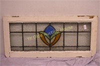 Three Color Stained Glass Window