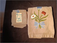 Like New Offering Of Hand Embroidered Towels.