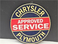 Chrysler Service Sign 12" Wide