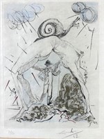Salvador Dali Nude with Snail, 1967