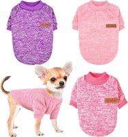 Teacup Dog Clothes 3-Pc Sweaters  SMALL